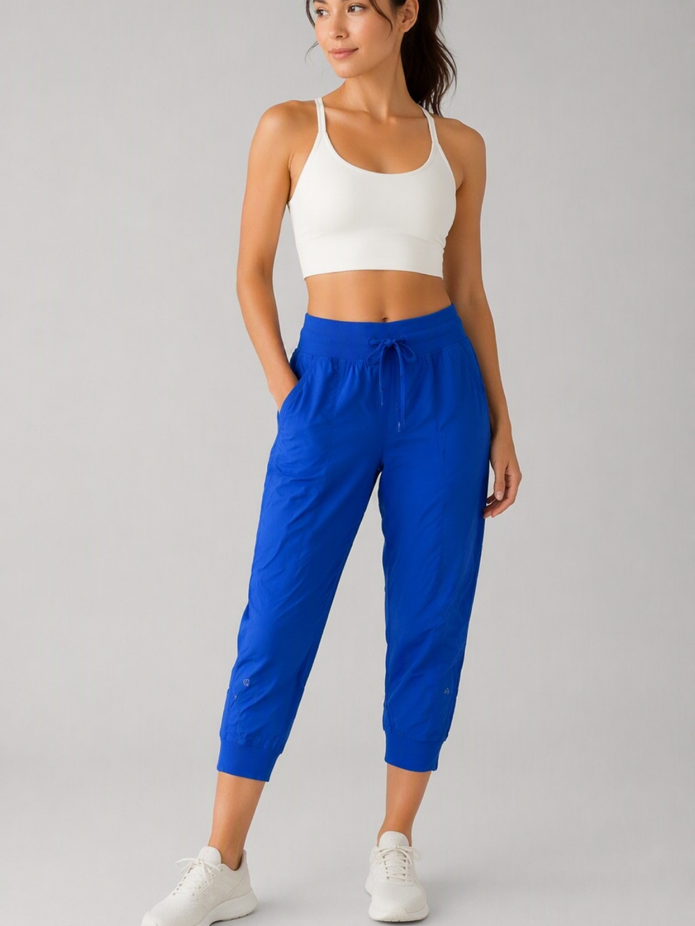 lululemon athletica Cobalt Blue Cropped studio Pants 25”